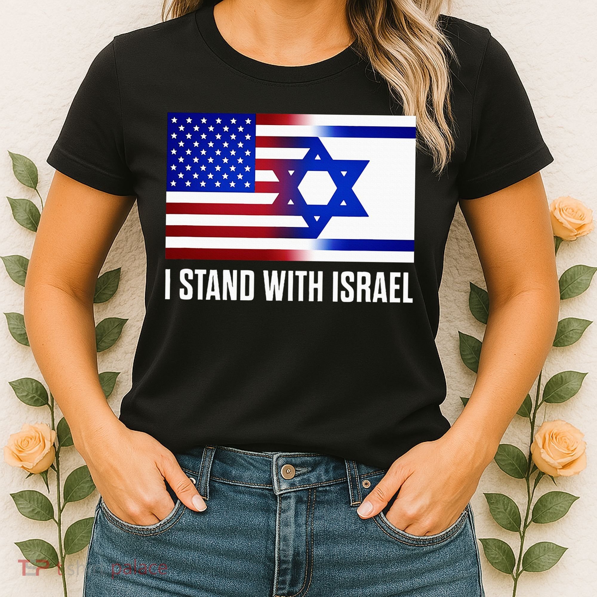 USA and Israel Flag Show Your Support Women's T-Shirt