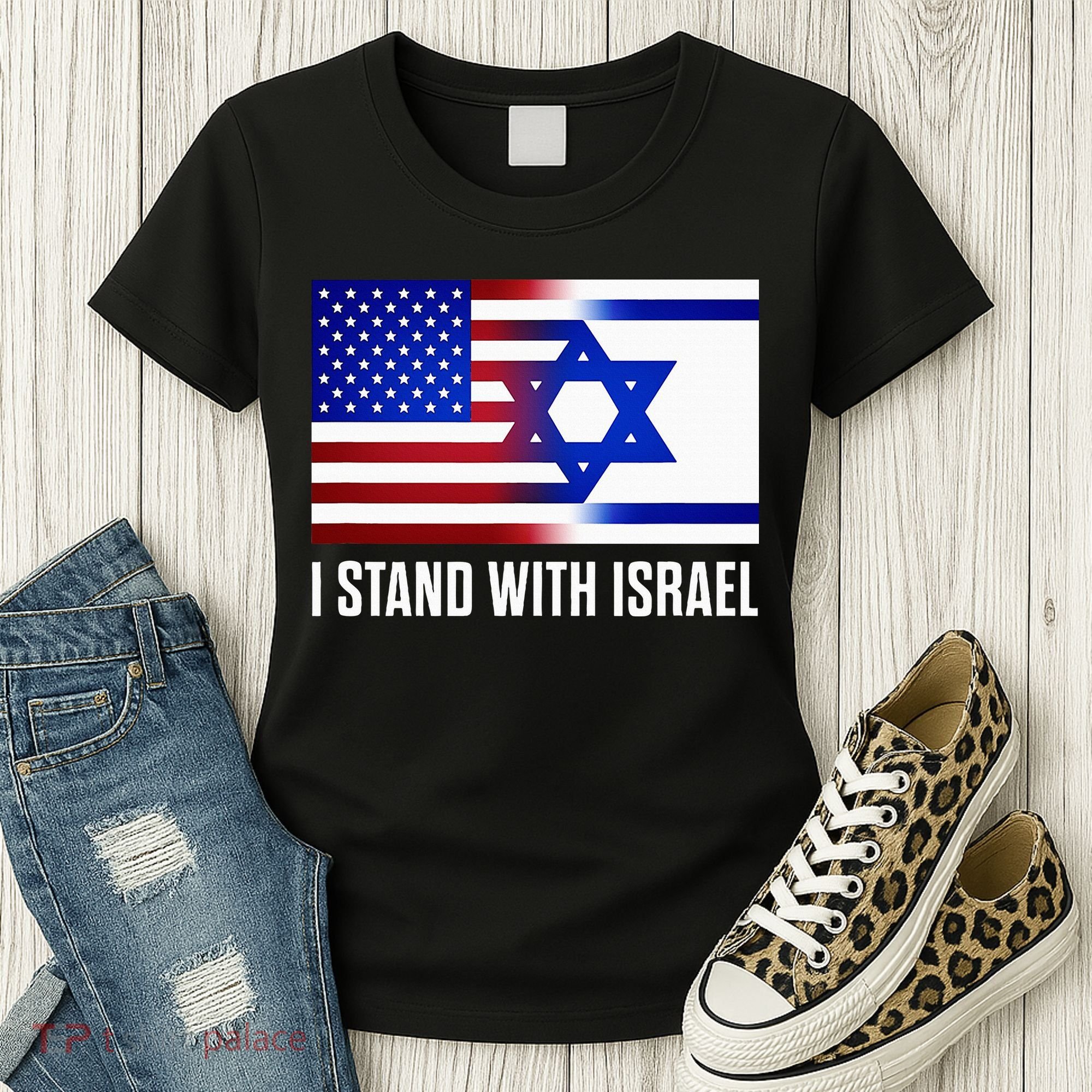 USA and Israel Flag Show Your Support Women's T-Shirt