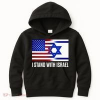 USA and Israel Flag Show Your Support Kids Hoodie thumb 0