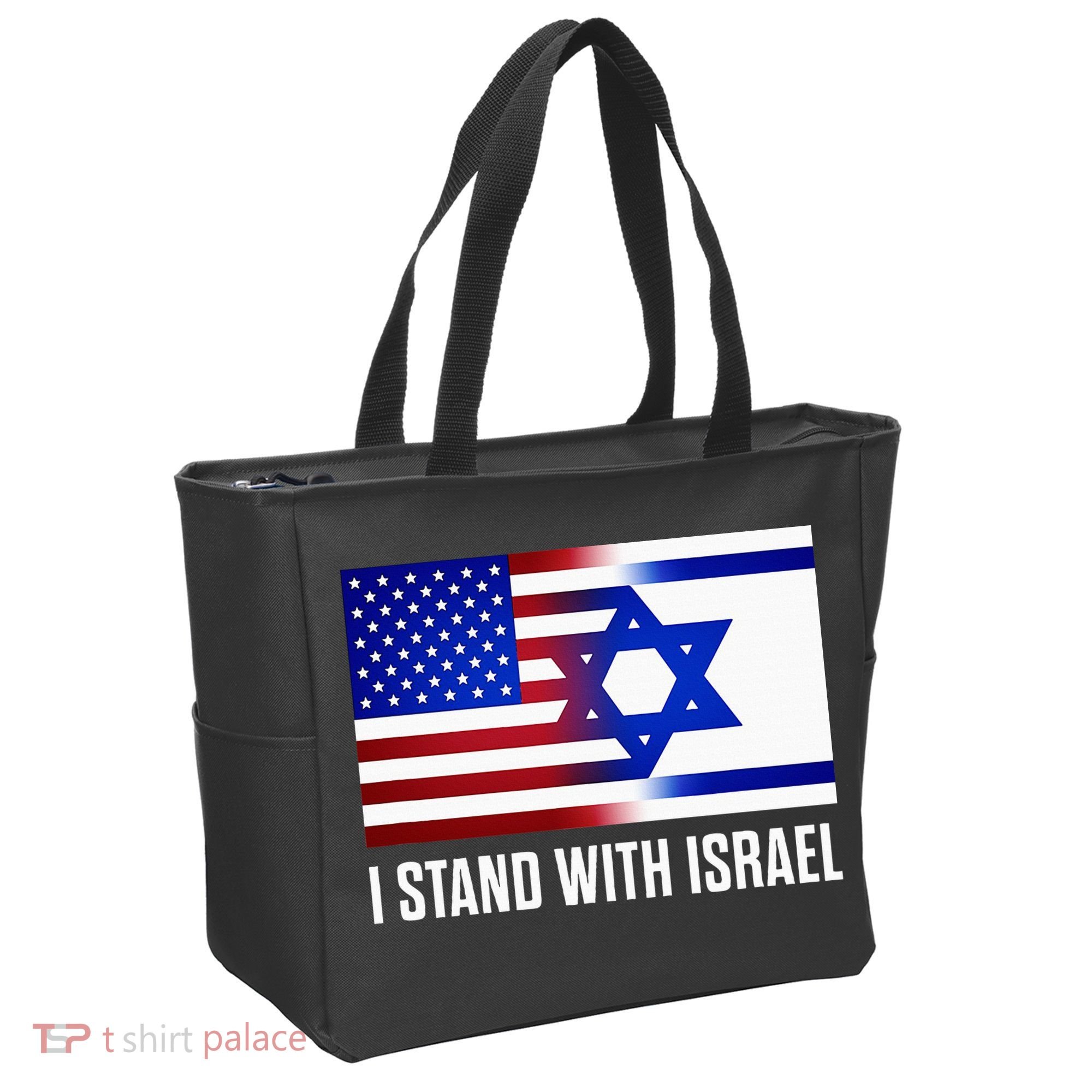 USA and Israel Flag Show Your Support Tote Bag