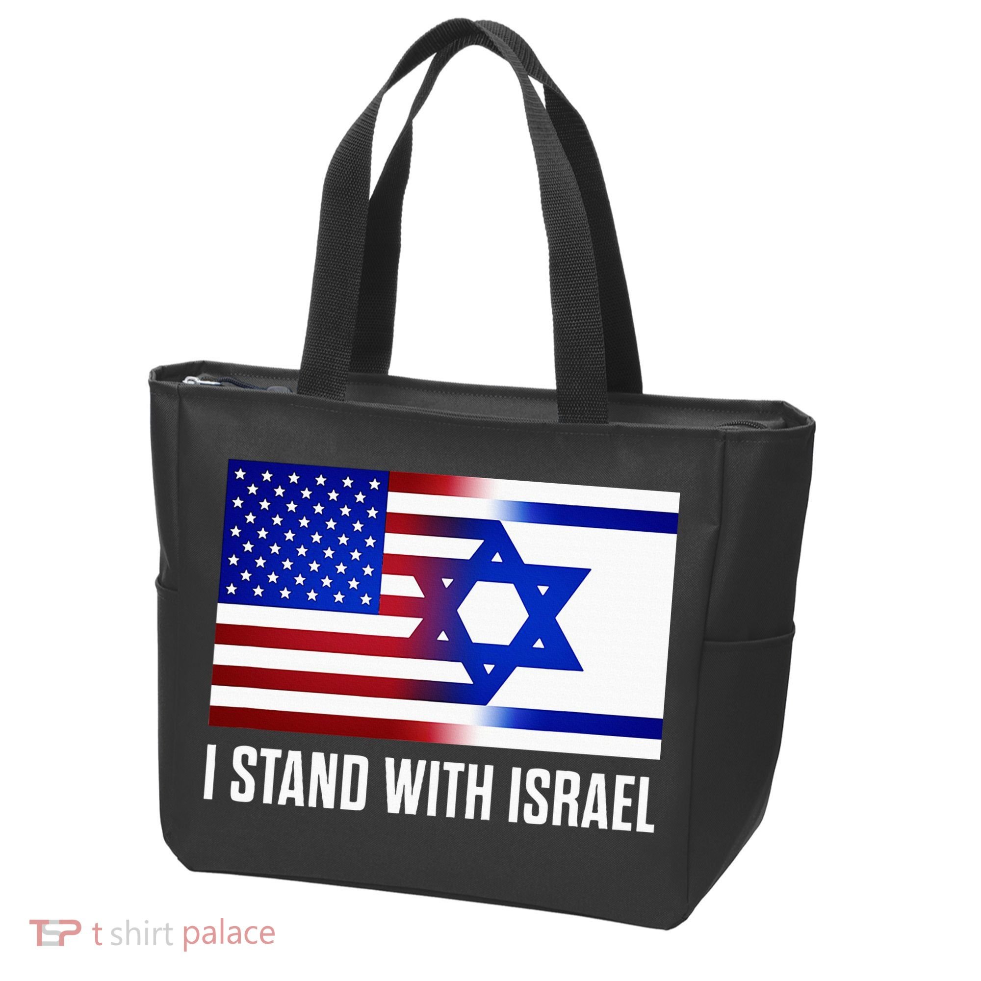 USA and Israel Flag Show Your Support Tote Bag