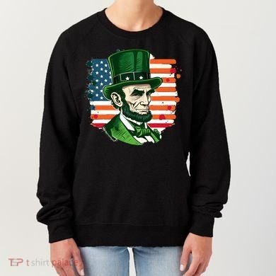 USA Abraham Lincoln St Patricks Day Women's Sweatshirt