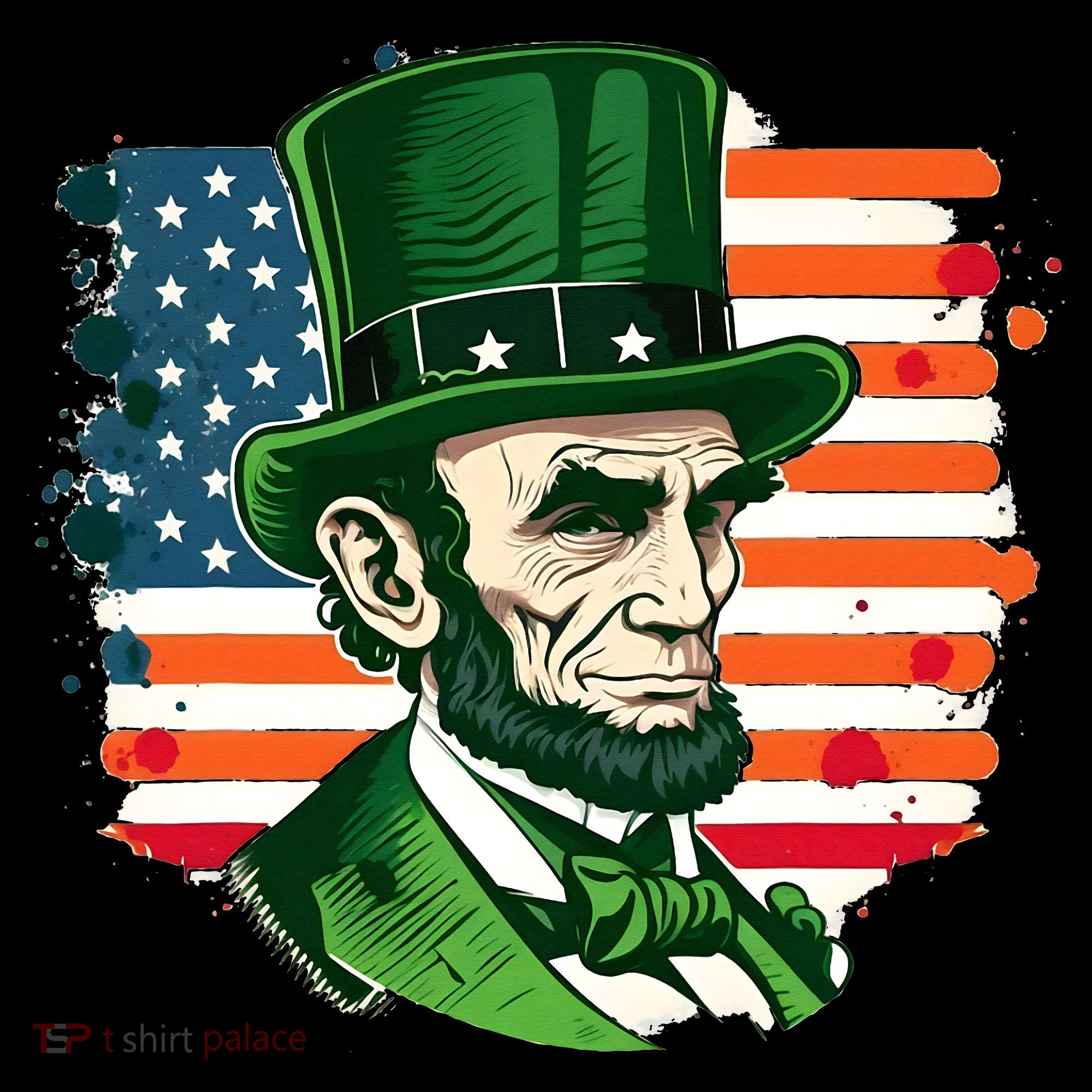 USA Abraham Lincoln St Patricks Day Hoodie
