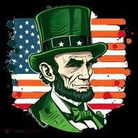 USA Abraham Lincoln St Patricks Day Sweatshirt thumb 3