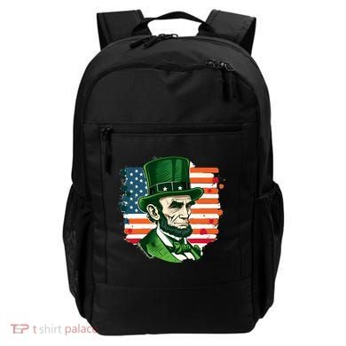 USA Abraham Lincoln St Patricks Day Backpack