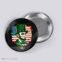 USA Abraham Lincoln St Patricks Day Button thumb 0