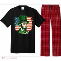 USA Abraham Lincoln St Patricks Day Pajama Set thumb 0