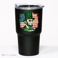 USA Abraham Lincoln St Patricks Day Tumbler thumb 0
