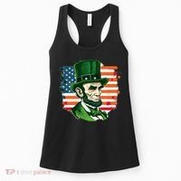 USA Abraham Lincoln St Patricks Day Women's Tank Top thumb 0