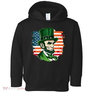 USA Abraham Lincoln St Patricks Day Toddler Hoodie