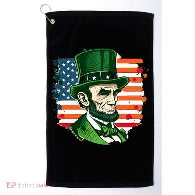 USA Abraham Lincoln St Patricks Day Golf Towel