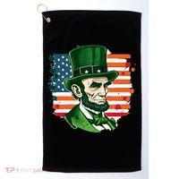 USA Abraham Lincoln St Patricks Day Golf Towel thumb 0