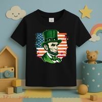 USA Abraham Lincoln St Patricks Day Toddler T-Shirt thumb 3