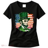 USA Abraham Lincoln St Patricks Day Women's T-Shirt thumb 0