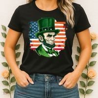 USA Abraham Lincoln St Patricks Day Women's T-Shirt thumb 2