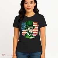 USA Abraham Lincoln St Patricks Day Women's T-Shirt thumb 4