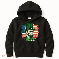 USA Abraham Lincoln St Patricks Day Kids Hoodie thumb 0