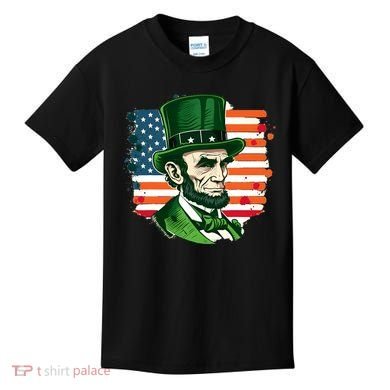 USA Abraham Lincoln St Patricks Day Kids T-Shirt
