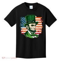 USA Abraham Lincoln St Patricks Day Kids T-Shirt thumb 0