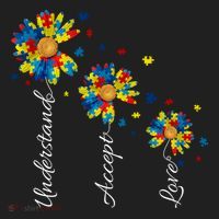 Understand Accept Love Autism Sunflower Women's Sweatshirt thumb 2