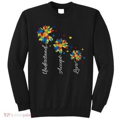 Understand Accept Love Autism Sunflower Sweatshirt
