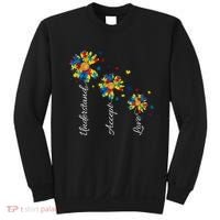 Understand Accept Love Autism Sunflower Sweatshirt thumb 0