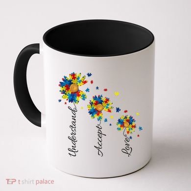 Understand Accept Love Autism Sunflower Coffee Mug