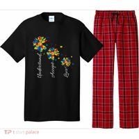 Understand Accept Love Autism Sunflower Pajama Set thumb 0