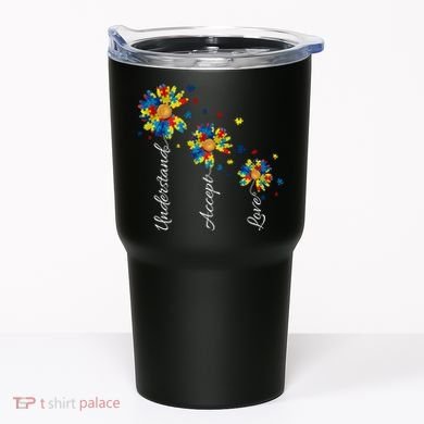 Understand Accept Love Autism Sunflower Tumbler