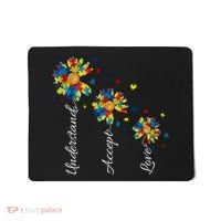 Understand Accept Love Autism Sunflower Mousepad thumb 0