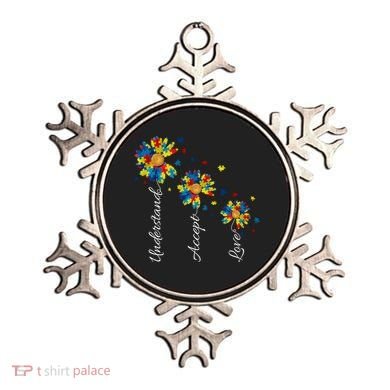 Understand Accept Love Autism Sunflower Ornament