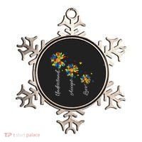 Understand Accept Love Autism Sunflower Ornament thumb 0