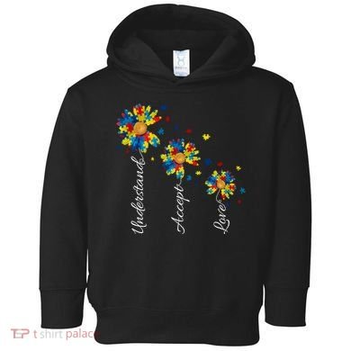 Understand Accept Love Autism Sunflower Toddler Hoodie