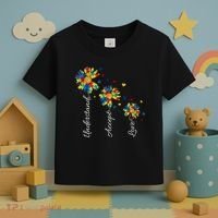 Understand Accept Love Autism Sunflower Toddler T-Shirt thumb 3