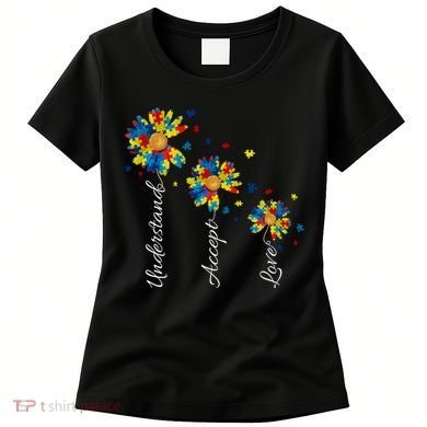 Understand Accept Love Autism Sunflower Women's T-Shirt
