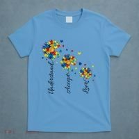 Understand Accept Love Autism Sunflower T-Shirt thumb 4
