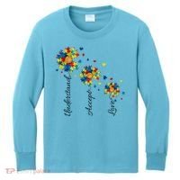 Understand Accept Love Autism Sunflower Kids Long Sleeve Shirt thumb 0