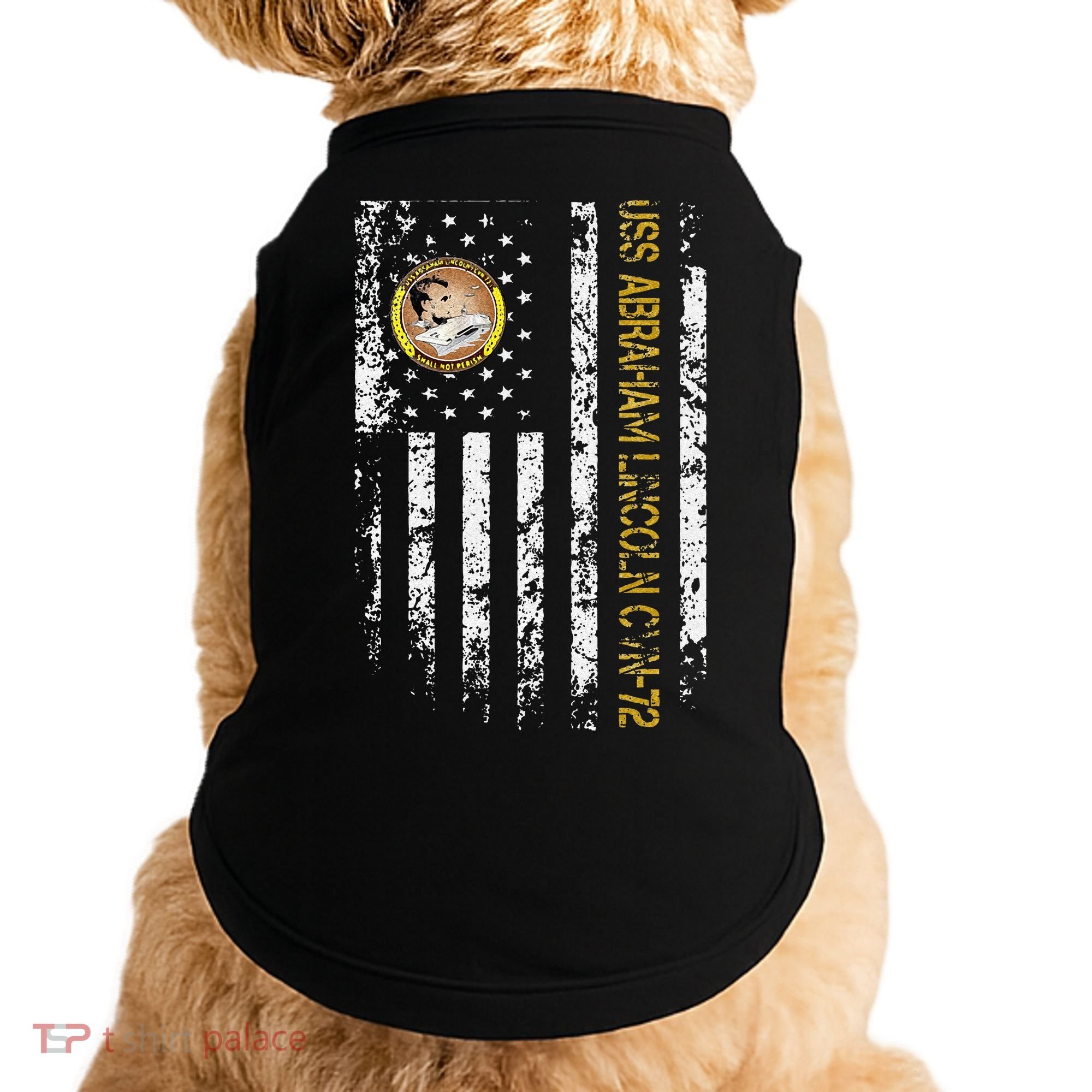 USS Abraham Lincoln CVN 72 Aircraft Carrier Veteran Flag Doggie Tank