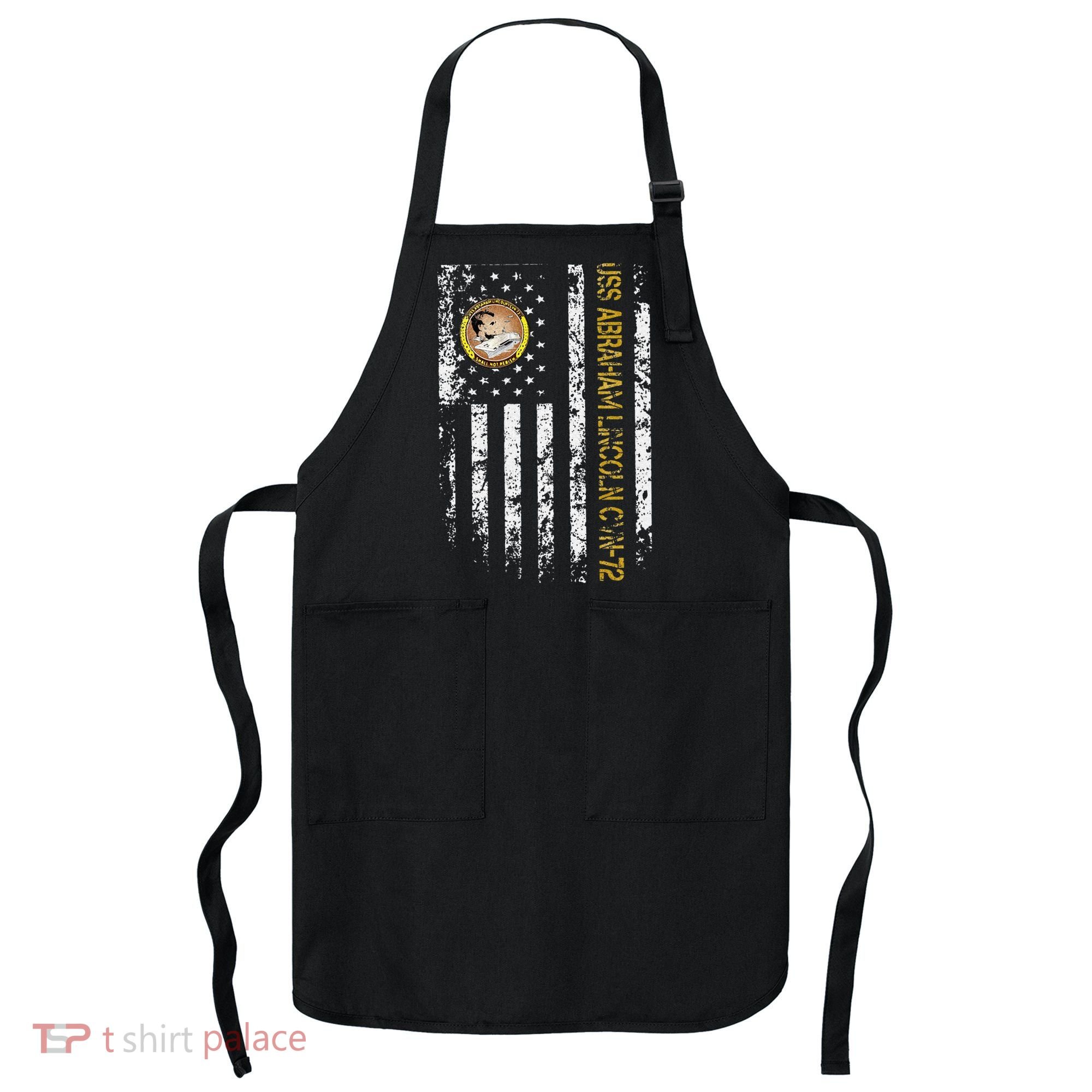 USS Abraham Lincoln CVN 72 Aircraft Carrier Veteran Flag Apron