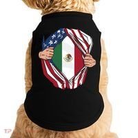 USA And Mexico Flag Doggie Tank thumb 0