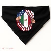 USA And Mexico Flag USA-Made Doggie Bandana thumb 0