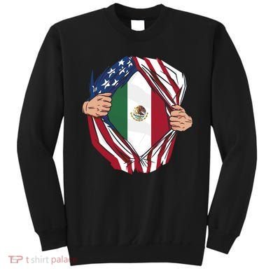 USA And Mexico Flag Sweatshirt