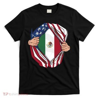USA And Mexico Flag T-Shirt