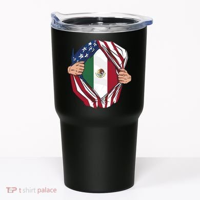 USA And Mexico Flag Tumbler
