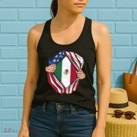 USA And Mexico Flag Women's Tank Top thumb 2