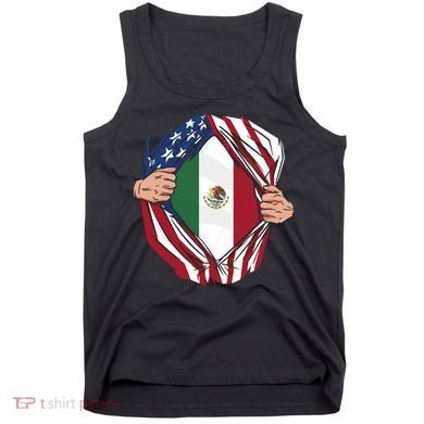 USA And Mexico Flag Tank Top