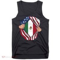 USA And Mexico Flag Tank Top thumb 0