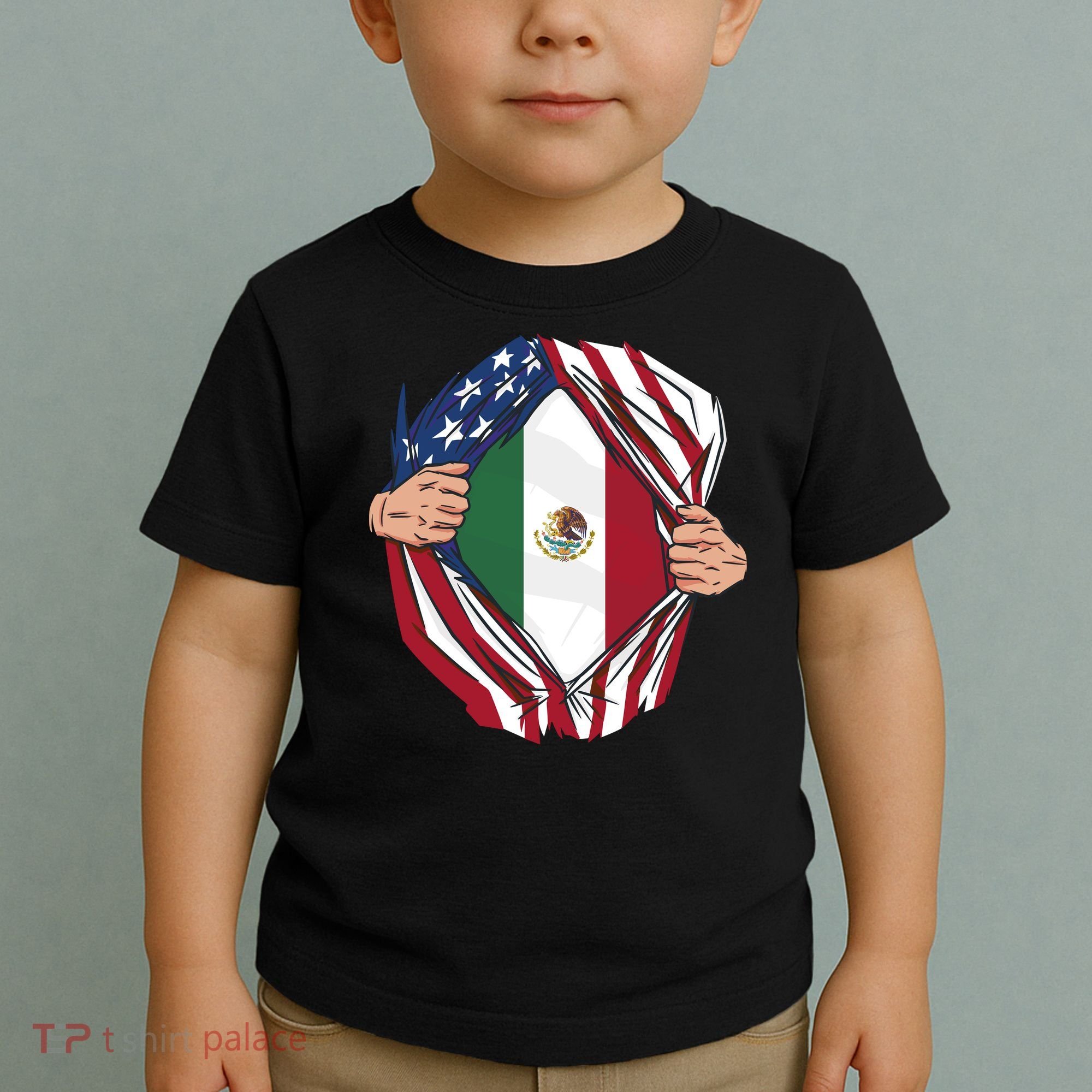 USA And Mexico Flag Toddler T-Shirt