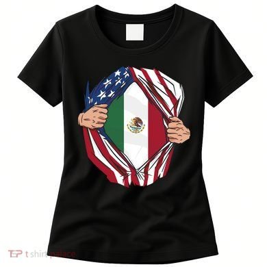 USA And Mexico Flag Women's T-Shirt