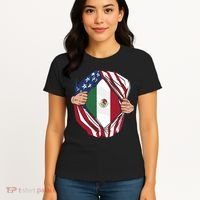 USA And Mexico Flag Women's T-Shirt thumb 4